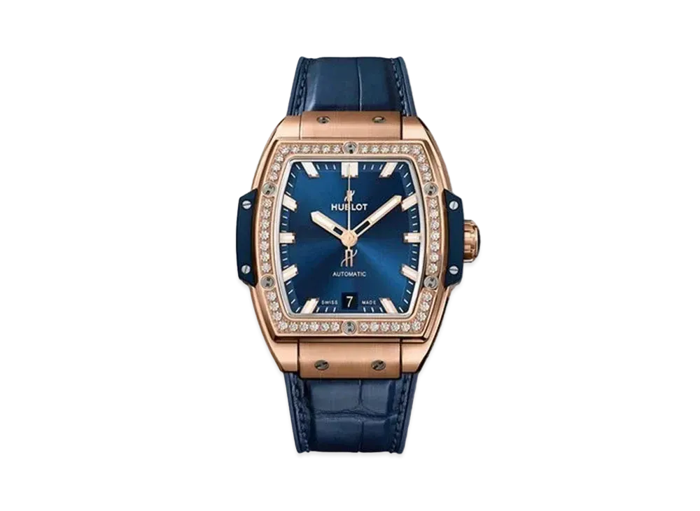 HUBLOT Spirit of Big Bang King Gold Blue Diamonds 39mm