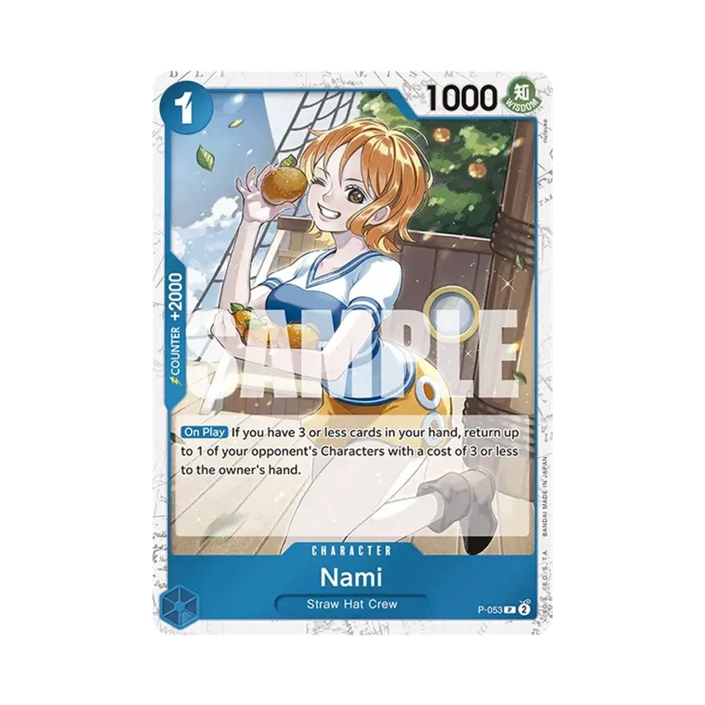 ナミ P : 海賊旗フォイル [P-053]【英語版】(プレミアムブースター「ONE PIECE CARD THE BEST」)