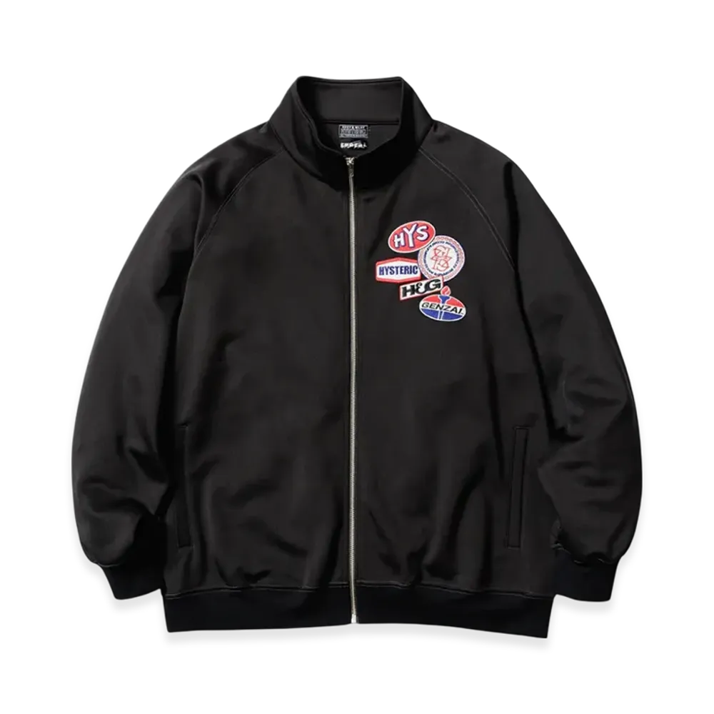 HYSTERIC GLAMOUR x Genzai Collage Track Jaket "Black"