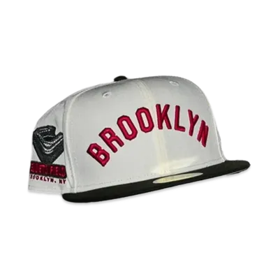47 Brooklyn Dodgers Ebbets Field Chrome 59Fifty "White/Black"