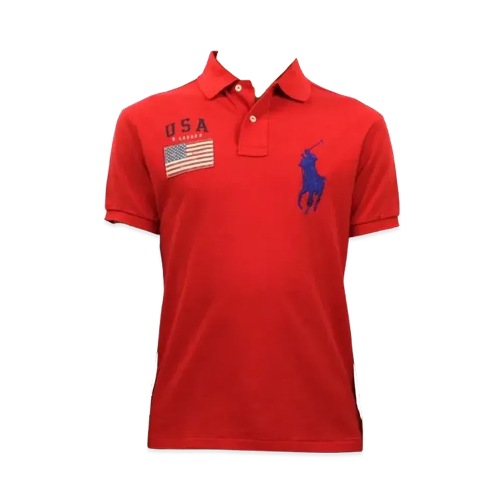 Polo Ralph Lauren USA Flag Big Pony Polo "Red"