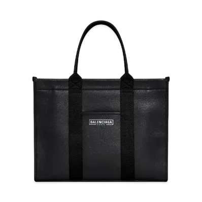 BALENCIAGA Hardware Tote Bag In Grained Calfskin "Black"