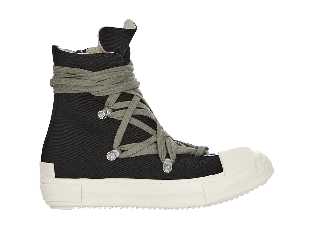 Rick Owens DRKSHDW Megalace Sneaks "Black/Milk"