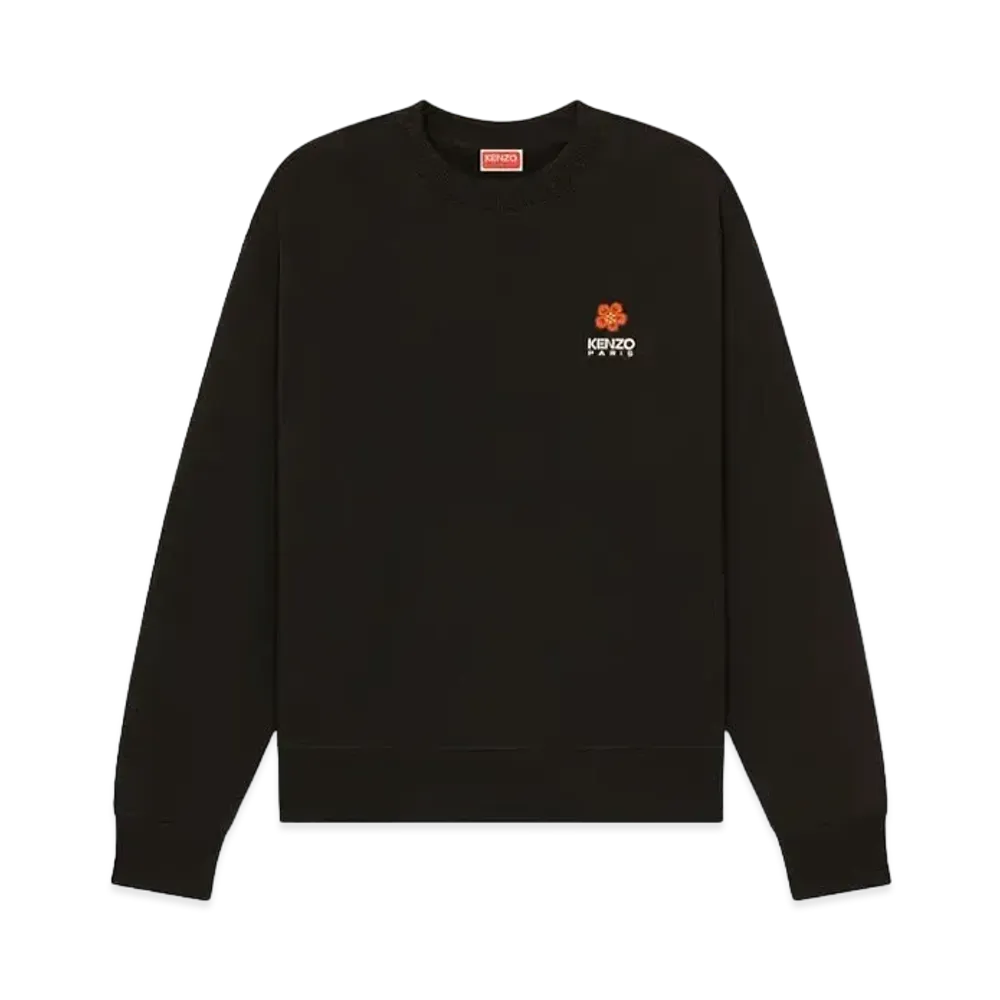 KENZO 'BOKE FLOWER' Embroidery Classic Sweat "Black"
