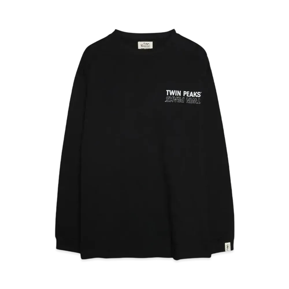 MANASTASH TWIN PEAKS L/S TEE 01 "BLACK"