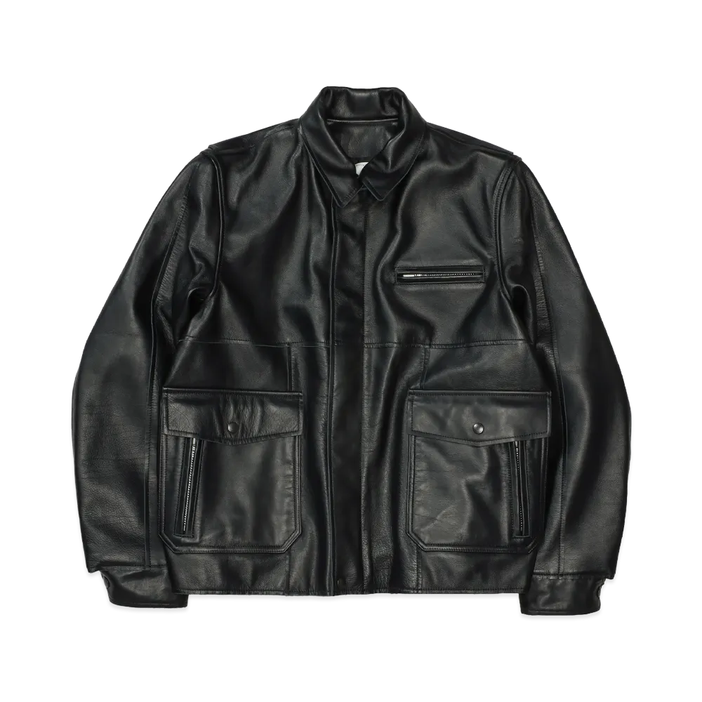 sacai Leather Jacket "Black"