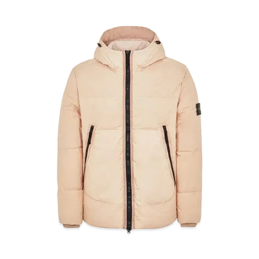 Stone Island 40123 GARMENT DYED CRINKLE REPS NY DOWN-TC "Pastele Pink"