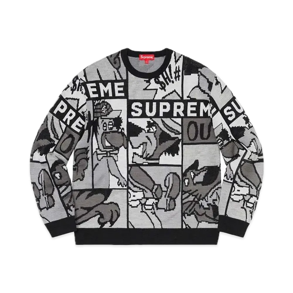 Supreme Cartoon Sweater "Black"