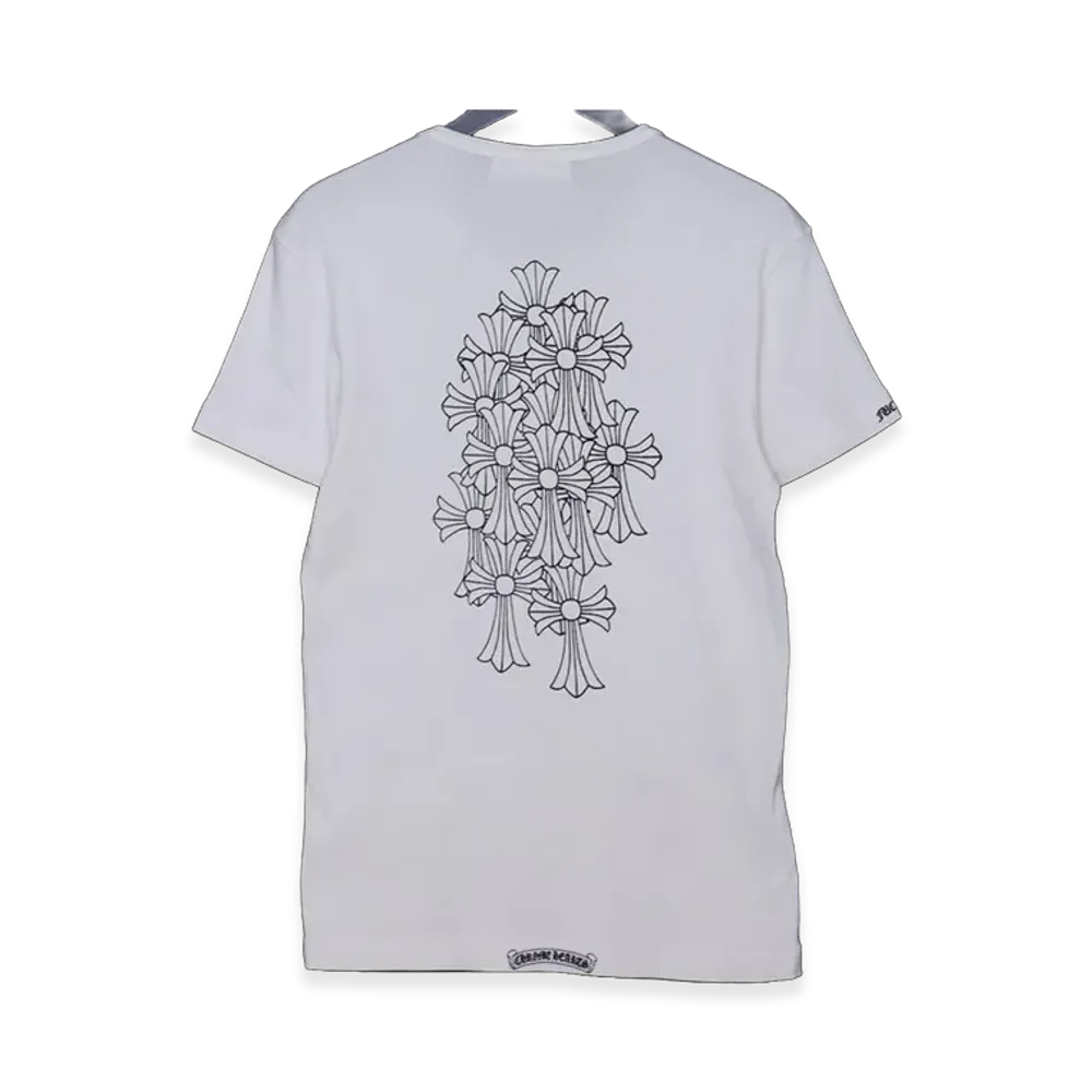 Chrome Hearts Old Back Cemetery Print Horseshoe S/S T-Shirt "White"