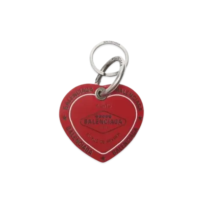 BALENCIAGA Casino Heart-Shaped Key Holder "Red"