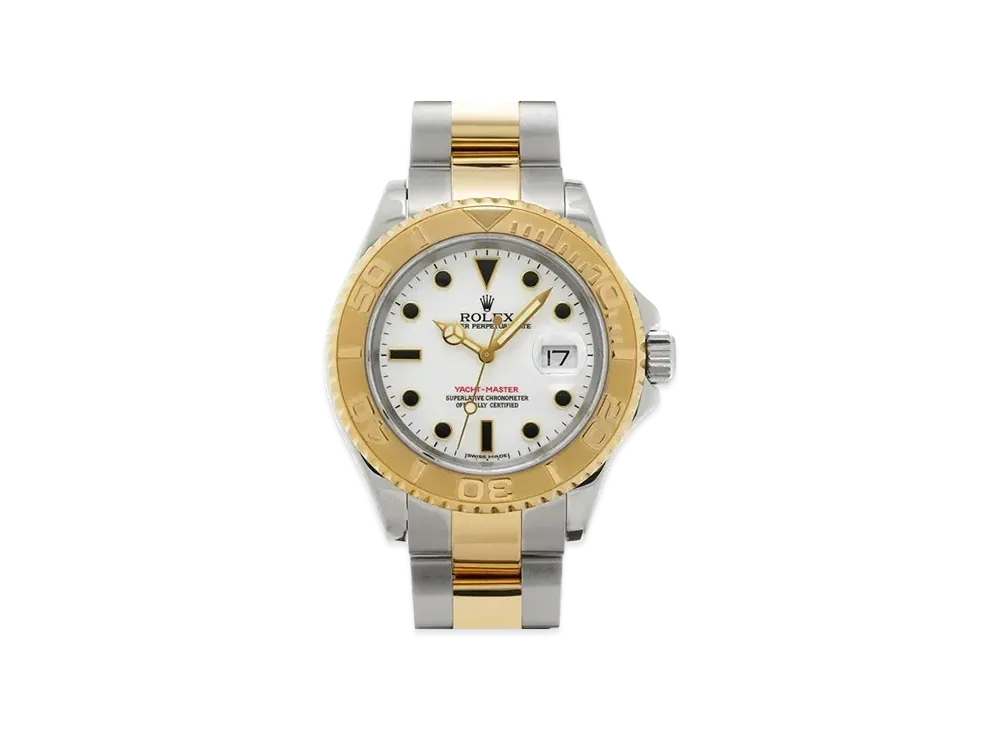 ROLEX Yacht-Master "White/Stainless Steel/Yellow Gold"