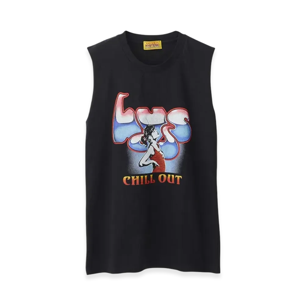 HYSTERIC GLAMOUR Sound of Chill Out Sleeveless "Black"