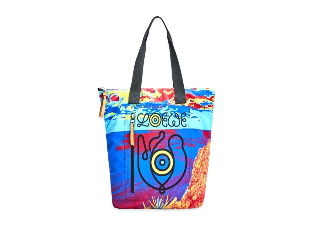 LOEWE Shopper In Recycled Printed Nylon "Multicolor"