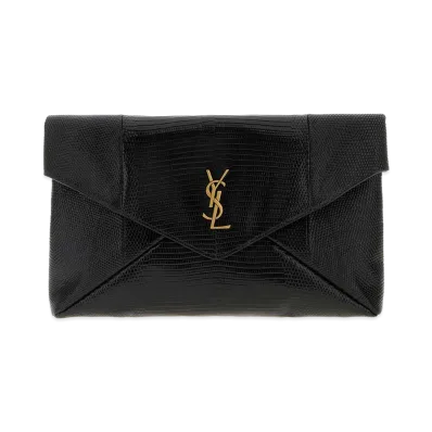 Saint Laurent Women's Leather Clutch "Black"