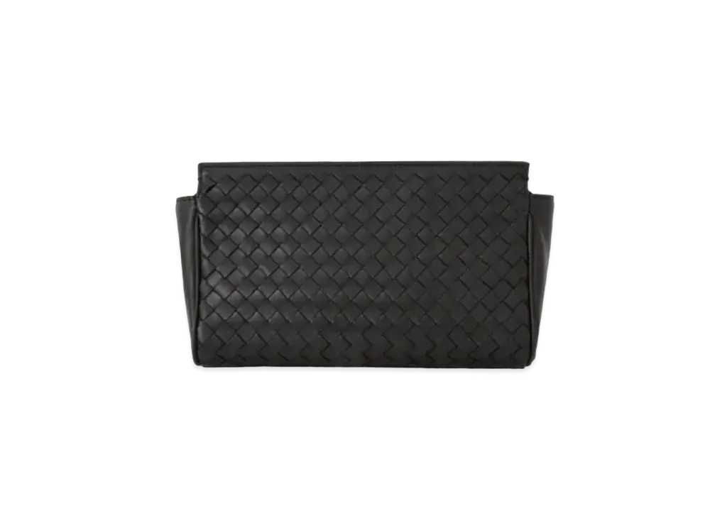 Bottega Veneta Lambskin Hand Bag "Black"