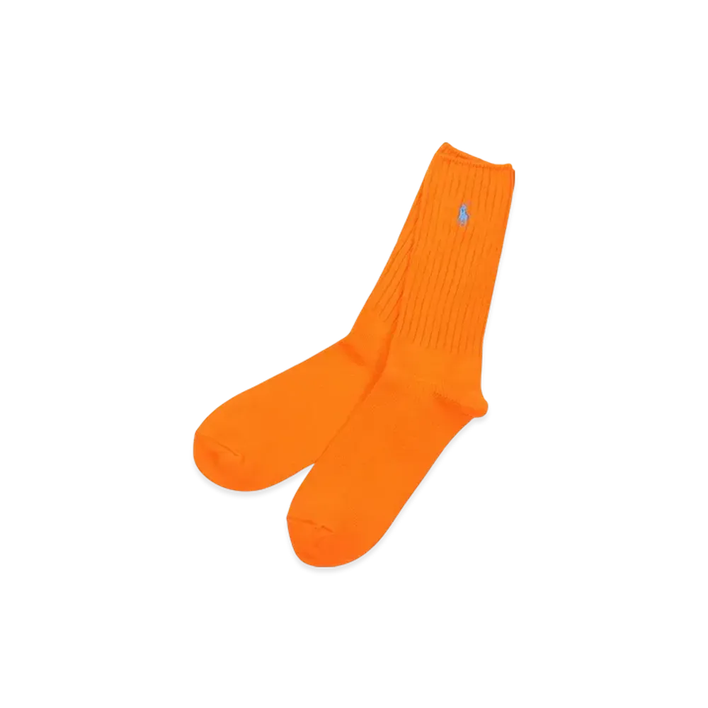 Polo Ralph Lauren Cotton Rib Single Sock "Orange"