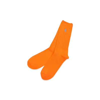 Polo Ralph Lauren Cotton Rib Single Sock "Orange"