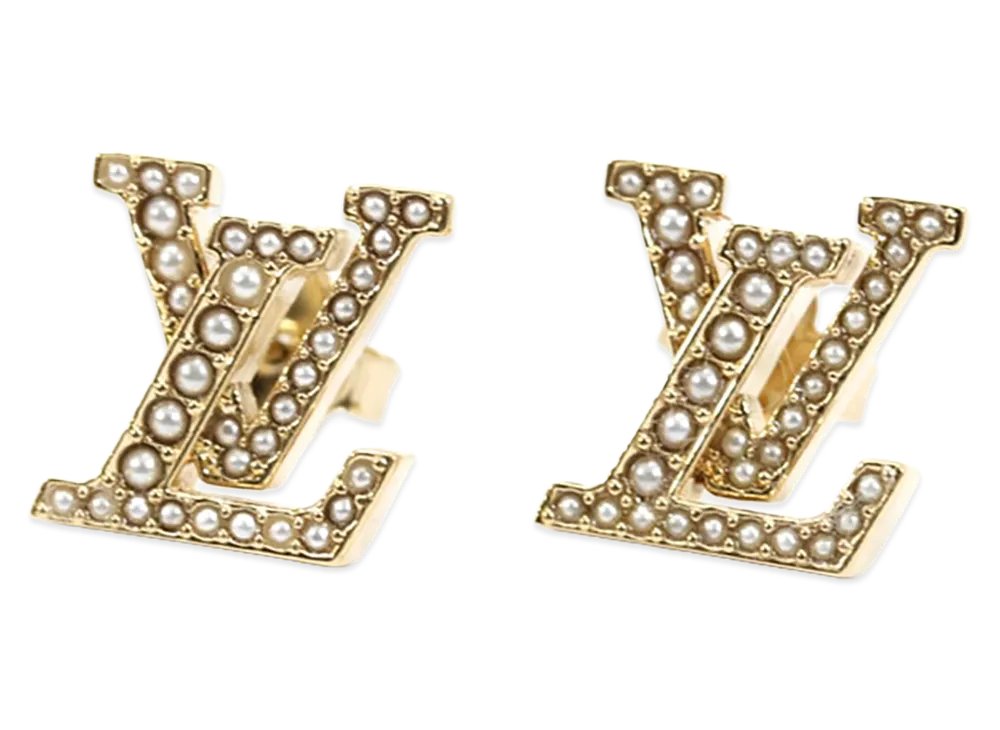Louis Vuitton Earrings LV Iconic Pearl "Gold"