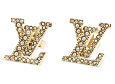 Louis Vuitton Earrings LV Iconic Pearl "Gold"