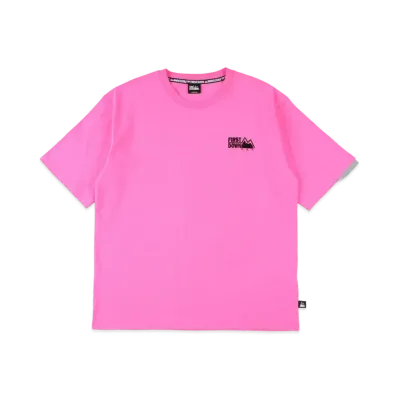FIRST DOWN S/S EMBROIDERY TEE "Neon Pink"