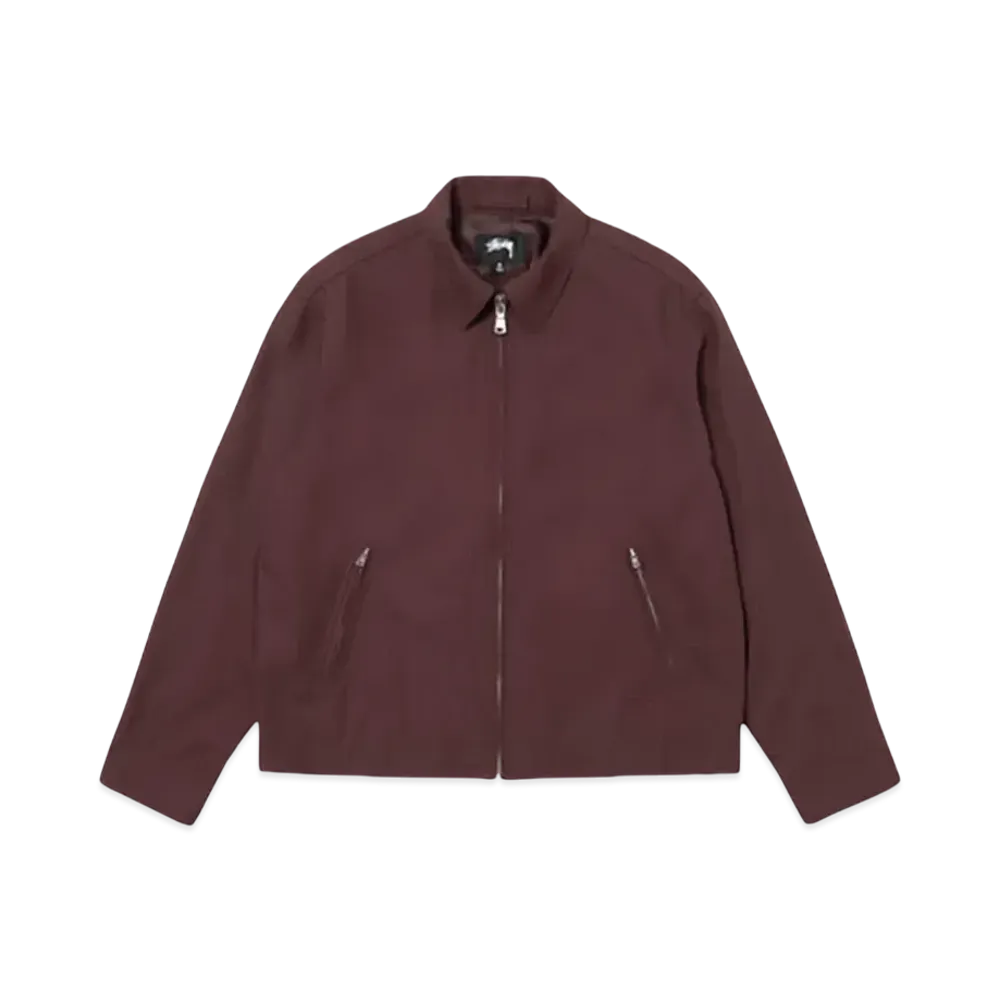 Stussy Garage Jacket Gabardine "Maroon"
