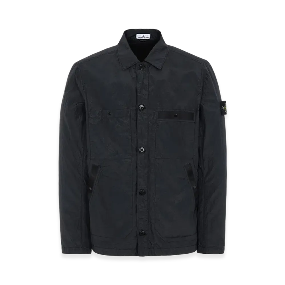 Stone Island 44229 S.I.P.A/PL Seersucker TC Overshirt - 20SS "Black"