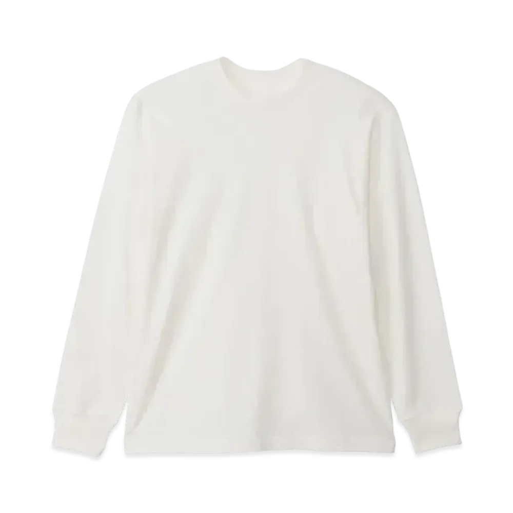 Hanes Shiro Crewneck Long Sleeve T-shirt "White"