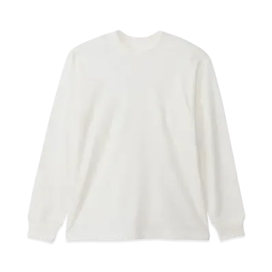 Hanes Shiro Crewneck Long Sleeve T-shirt "White"
