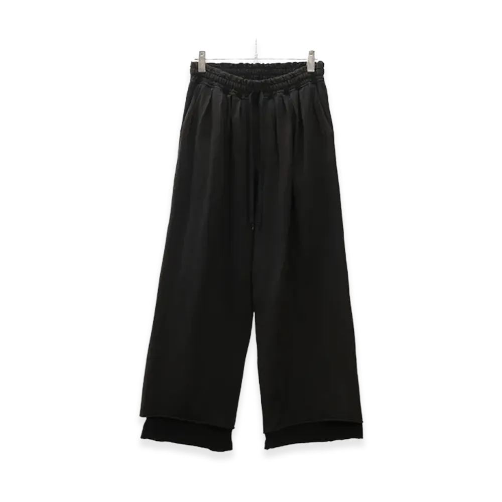 ANCELLM Drape Wide Easy Cut Slacks "Black"