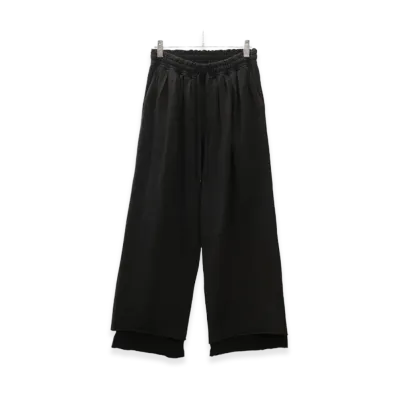ANCELLM Drape Wide Easy Cut Slacks "Black"