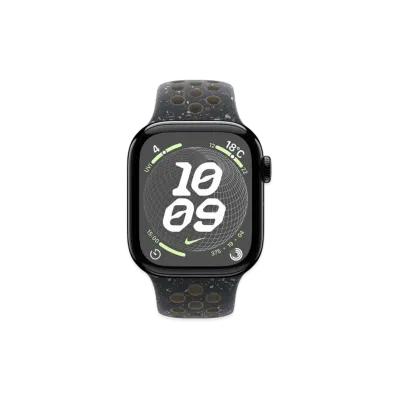 Apple Watch Series 10 GPS Model Jet Black Aluminiumcase Rubber Nike Sportsband "Midnight Sky"
