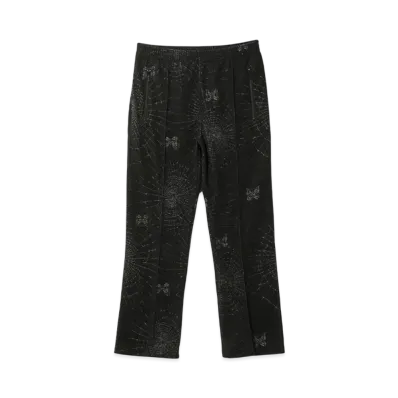 NEEDLES Track Pant - Pile Jacquard / Spider Web "Black"