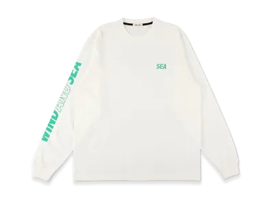 WIND AND SEA L/S Tech Pocket Tee "Off White/Mint"