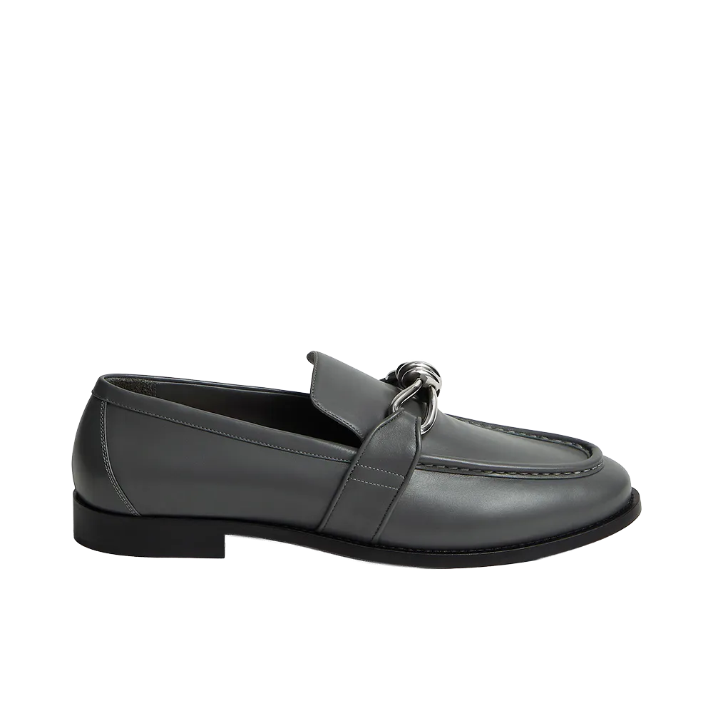 Bottega Veneta Astaire Loafers "Obsidian Gray"