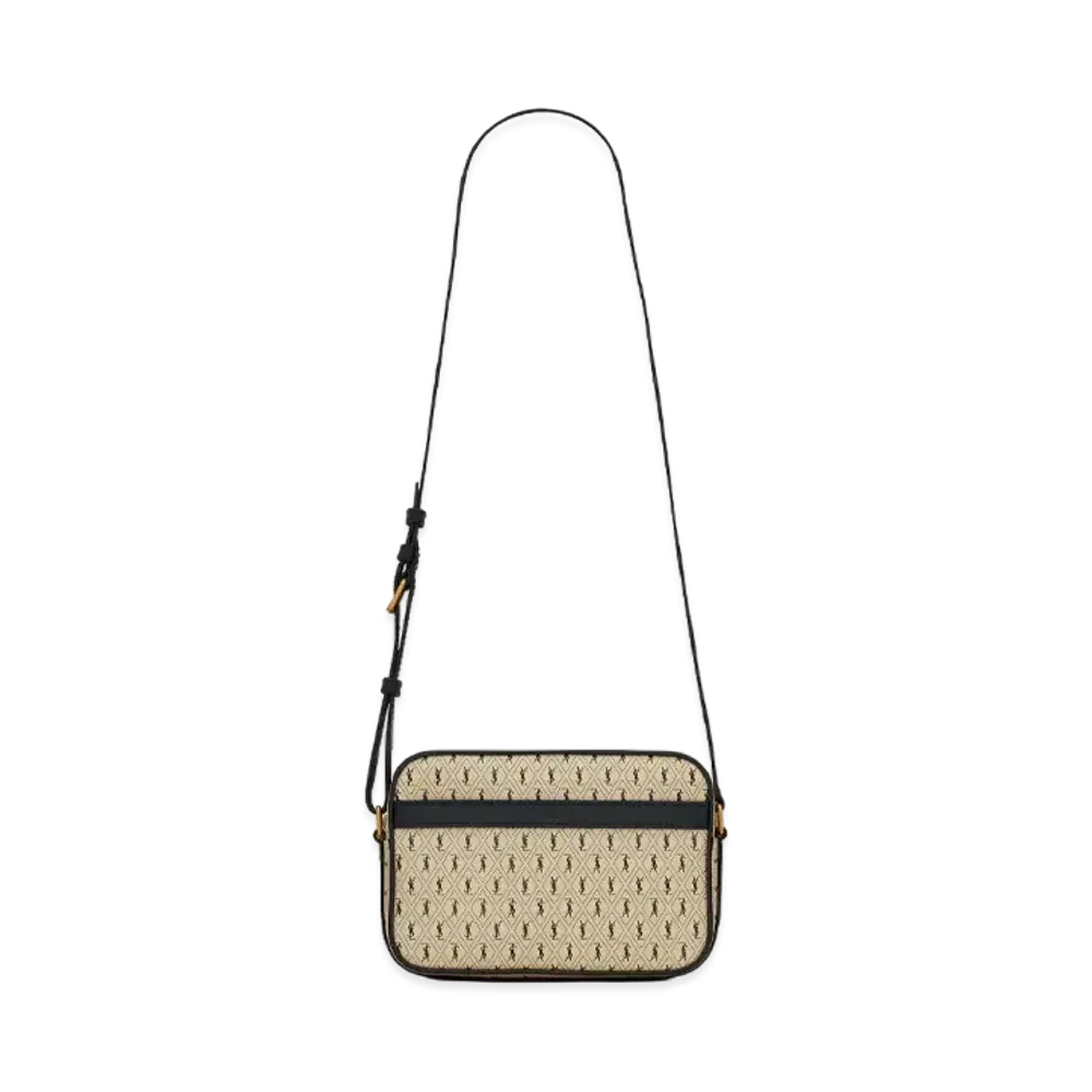 Saint Laurent Le Monogramme Camera Bag In Monogram Canvas And Smooth Leather "Beige"