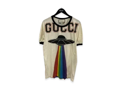 GUCCI Embroidery Dragon UFO T-Shit "Cream"