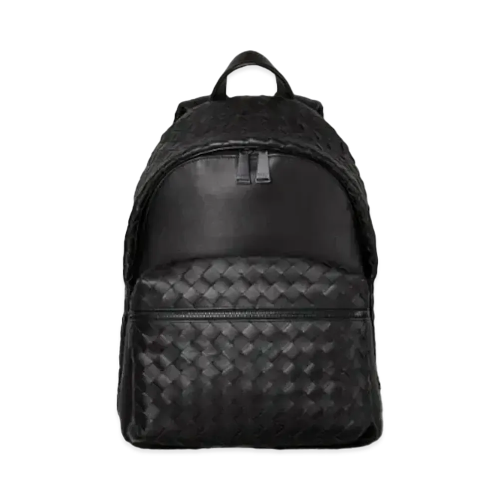 Bottega Veneta Intrecciato Woven VN Leather Backpack "Black"