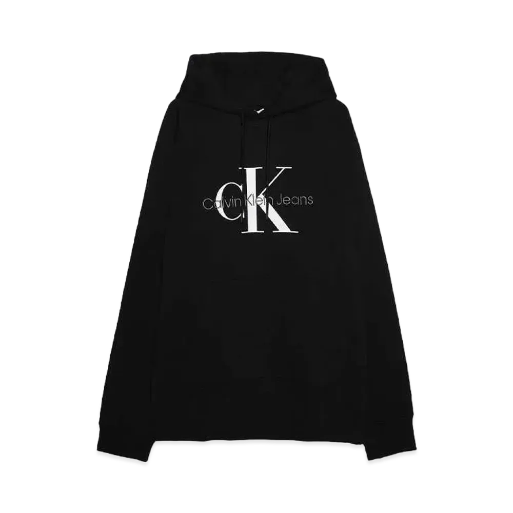 Calvin Klein Jeans A- LS REL MONOLOGO HD (FLEECE) " CK BLACK"