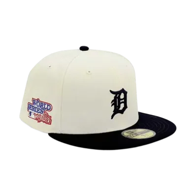 NEW ERA x THE CAP 59Fifty 'MLB Collection' Detroit Tigers "White/Black"