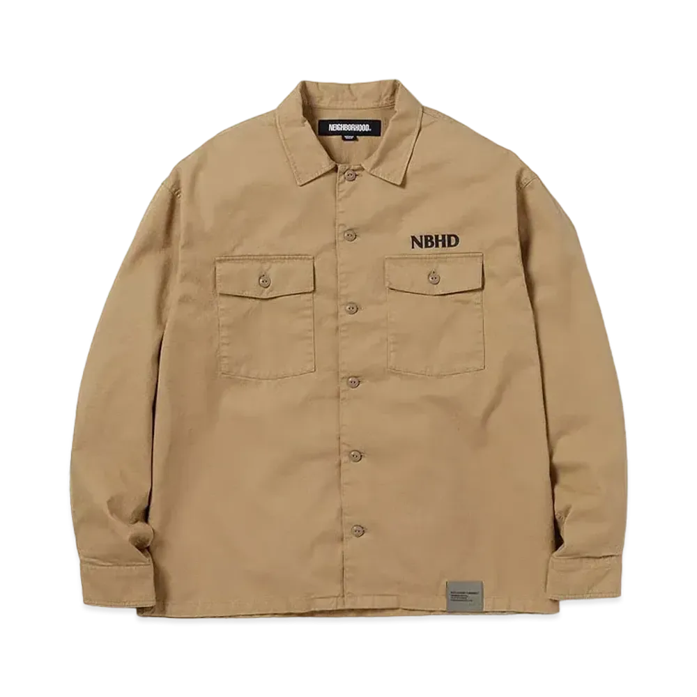 NEIGHBORHOOD 24SS BDU Shirt LS "Beige"