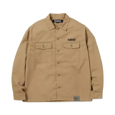 NEIGHBORHOOD 24SS BDU Shirt LS "Beige"