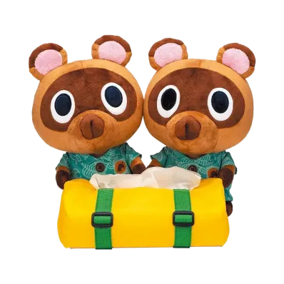 BANDAI "Ichiban Kuji" -Animal Crossing: Welcome Back! Happy Memories- A Prize Timmy & Tommy tissue case