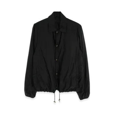 Chrome Hearts RIGGINS FBRC CH Plus Cross Button Nylon Coach Jacket "Black/Silver"