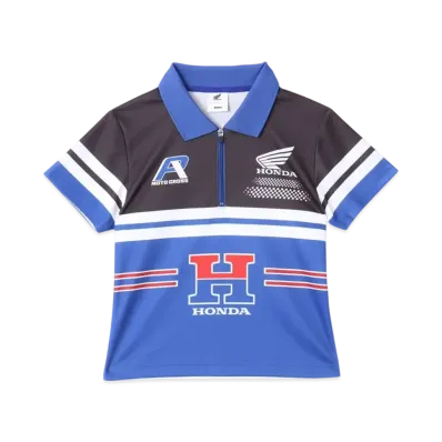 atmos pink x HONDA Racing Polo Shirt "Blue"