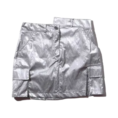 atmos pink Shiny Miniskirt "Silver"