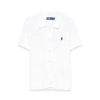 Polo Ralph Lauren Women's Cotton Cardigan With Contrast "White"