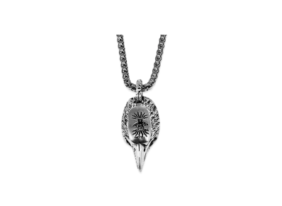 GUCCI Anger Forest Series Eagle Head Silver Necklace "Silver"