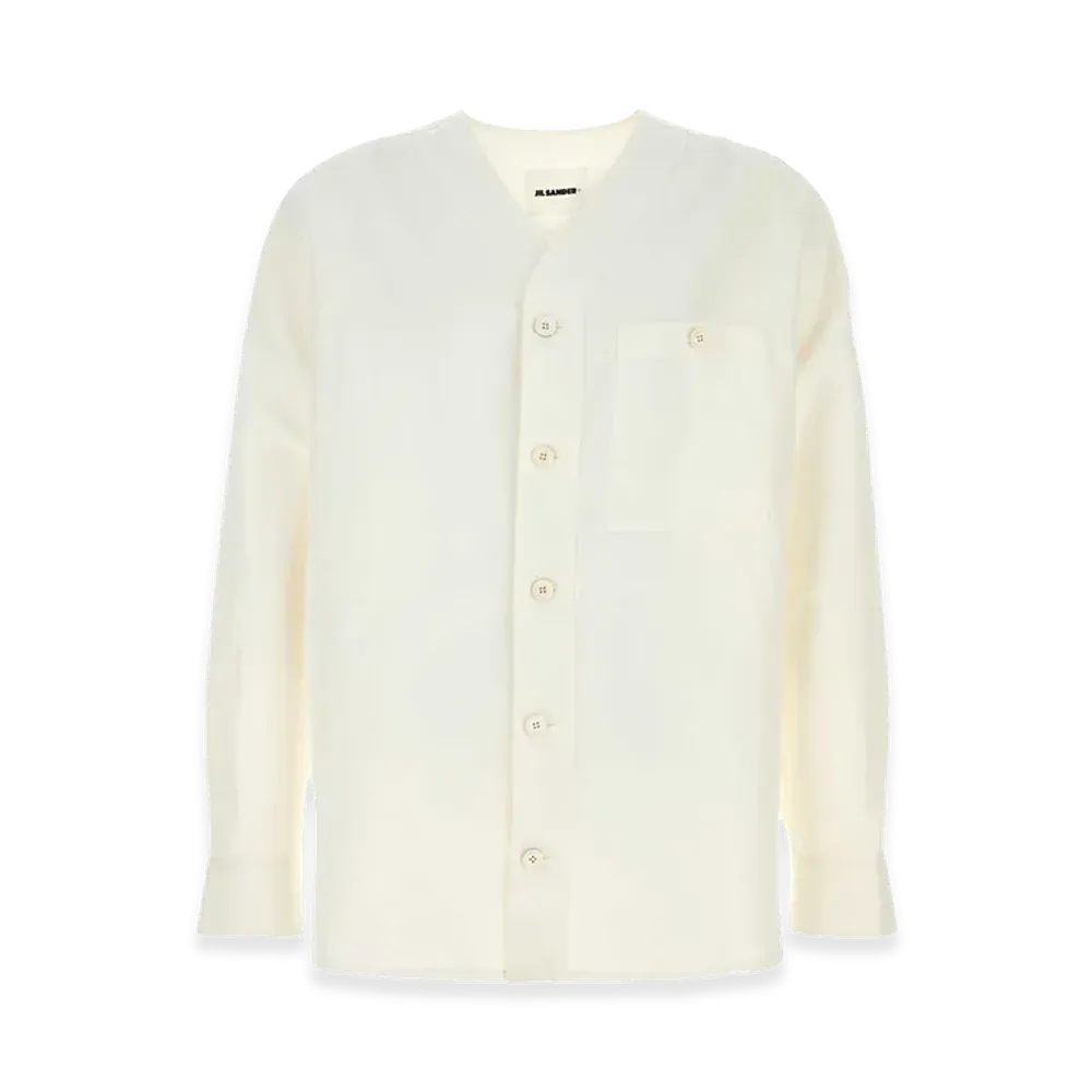 Jil Sander Linen Blend Shirt "White"
