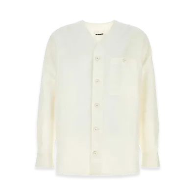 Jil Sander Linen Blend Shirt "White"