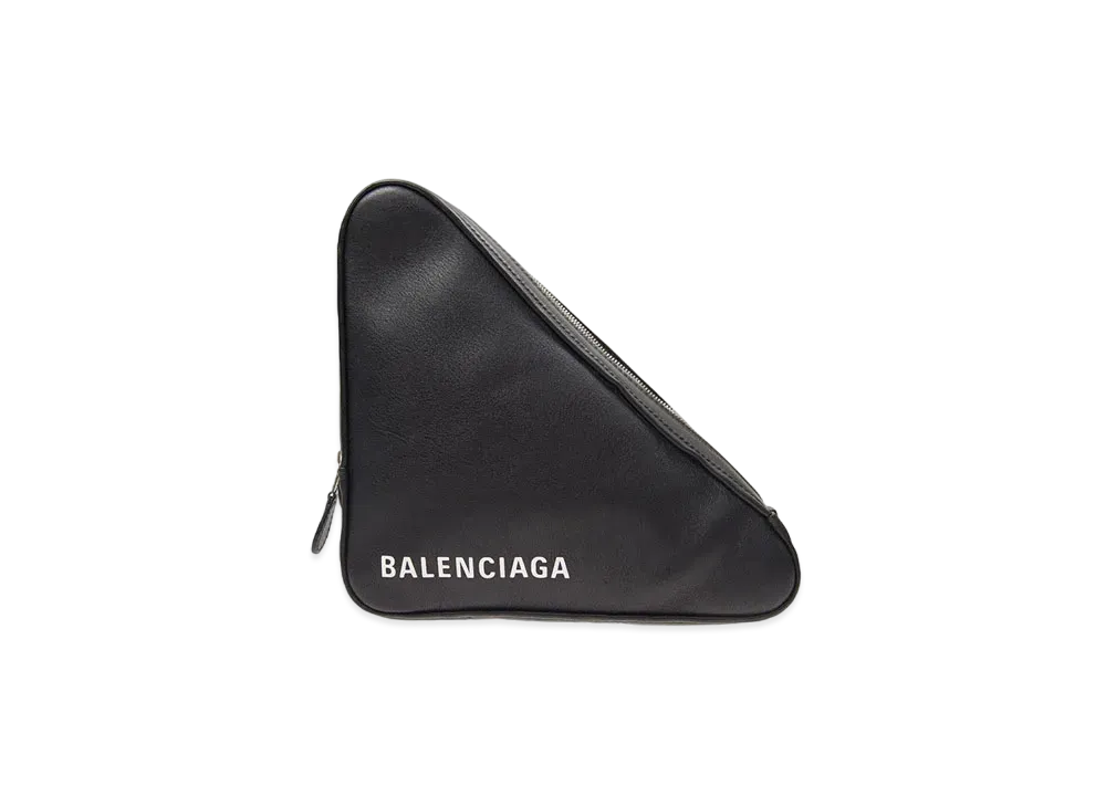 BALENCIAGA Leather Clutch Bag "Black"